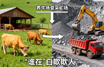 养牛场变采矿场，谁在“自欺欺人”