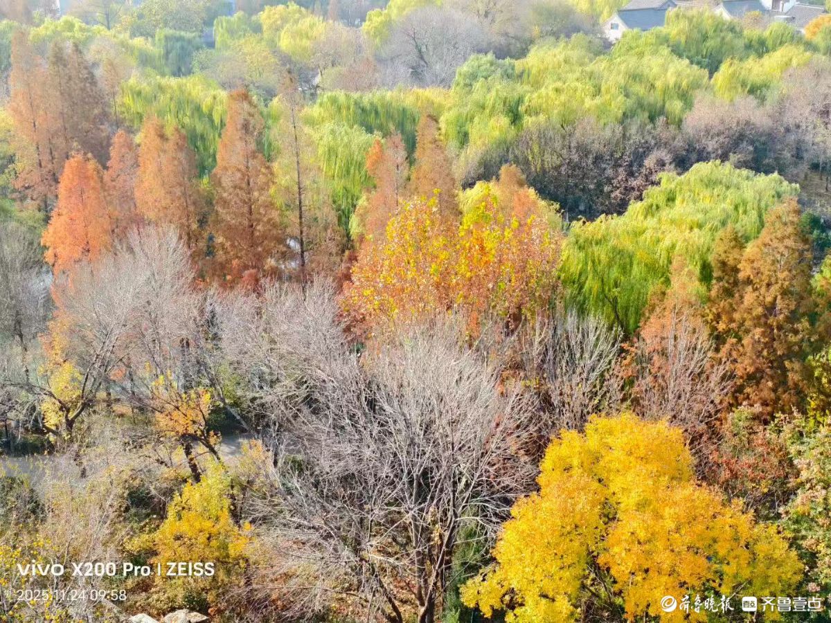 超然楼上赏明湖，五彩斑斓尽收眼底