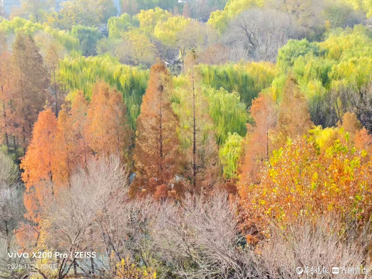 超然楼上赏明湖，五彩斑斓尽收眼底