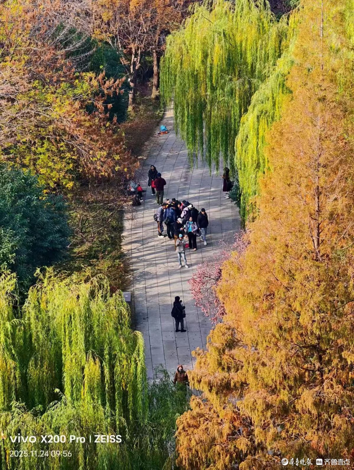 超然楼上赏明湖，五彩斑斓尽收眼底