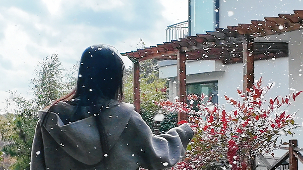 果然视频丨泡私汤、赏雪景，崂山东麦窑民宿冬季不淡反迎小旺季