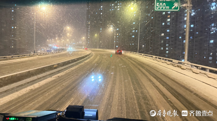 果然视频｜投入70余台作业车，目前济南所有高架路段基本无积雪