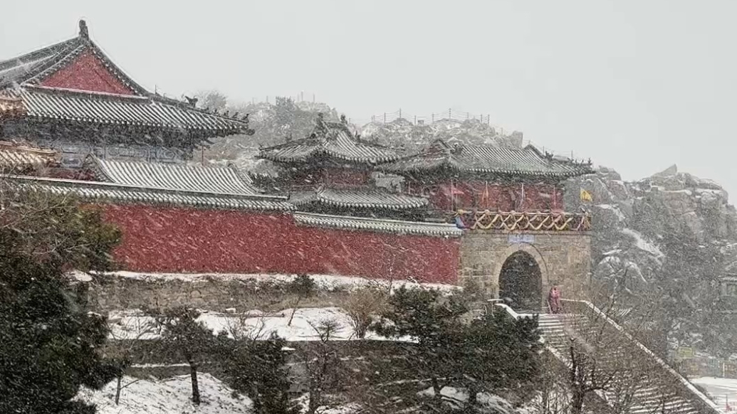 果然视频｜岱宗飞雪，水墨山河入眼来