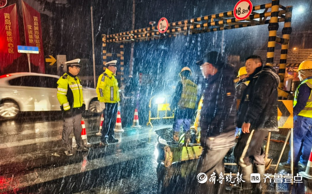 迎战入冬首场雪！交管市北区大队“冬季守护”在一线