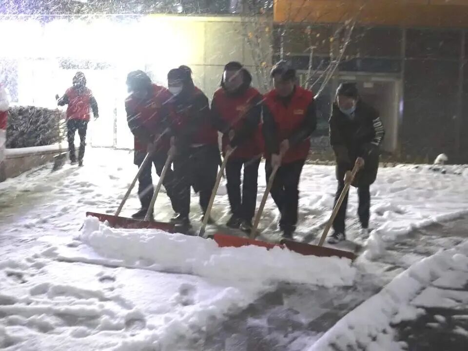 迅速启动应急预案，济南物业服务企业雪天保通行