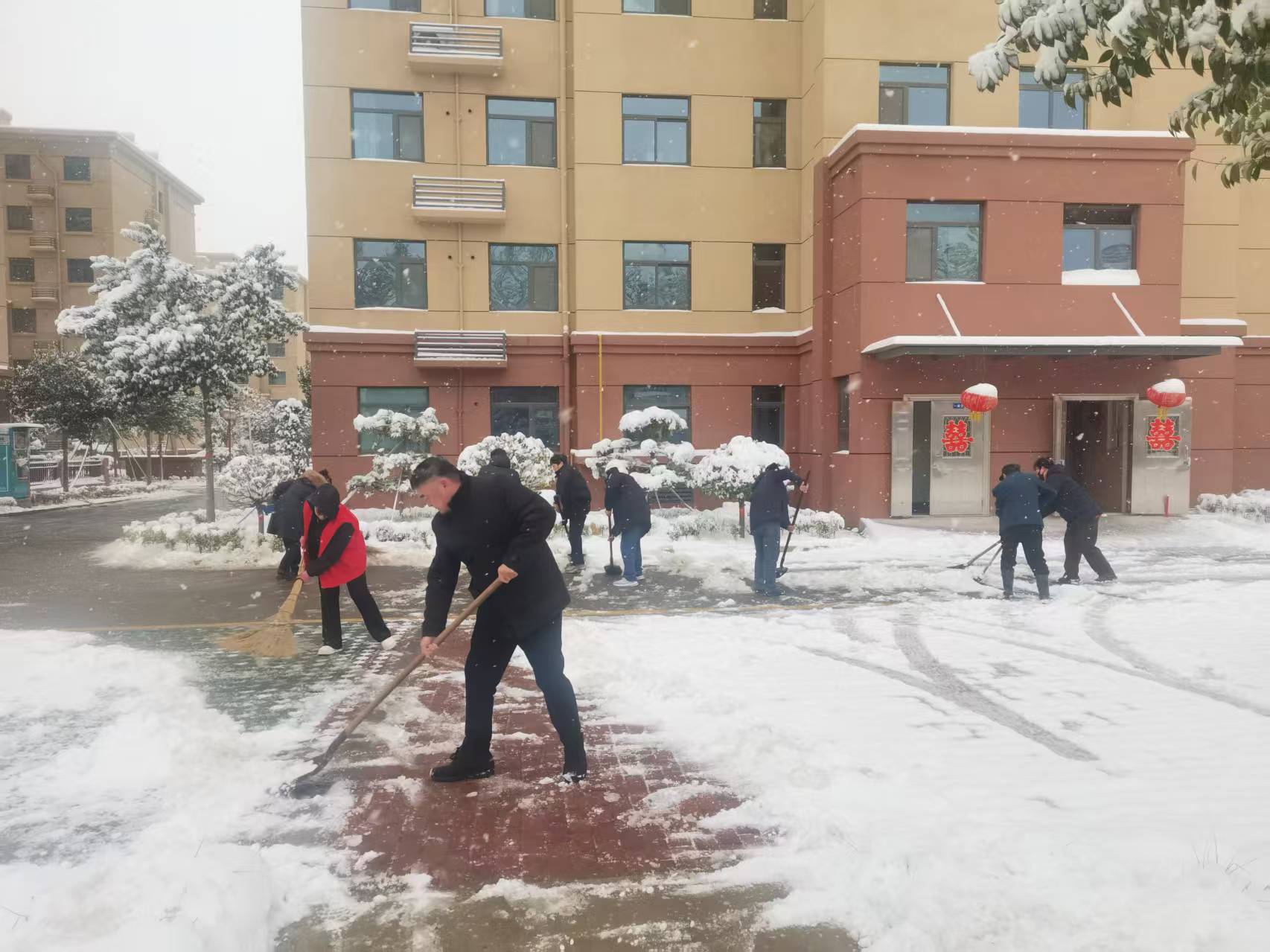 肥城：雪花纷飞处 民生保障“热”潮涌