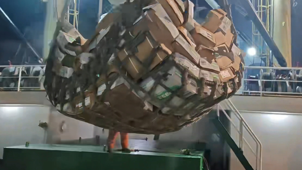 果然视频丨约5.1吨冷冻牛肉！远洋渔船暗有夹藏入境被查