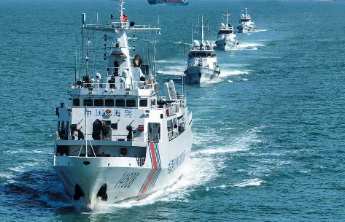 中国海警局发布台岛及其附属岛屿执法巡查主题海报《扼喉》