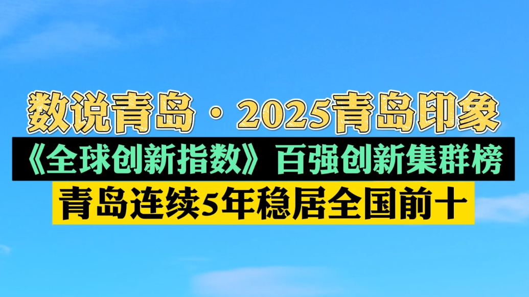 数说青岛·2025青岛印象丨全市科技型企业预计超过1.5万家