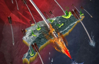 解放军海报，信息量很大！3艘美军核潜艇被拦截