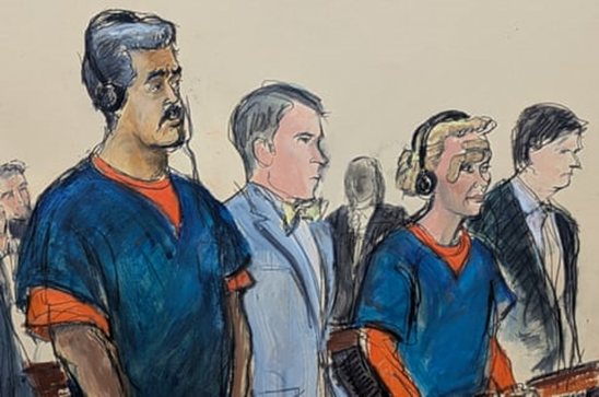 马杜罗首次出庭细节：表现强硬，不时在纸上做笔记