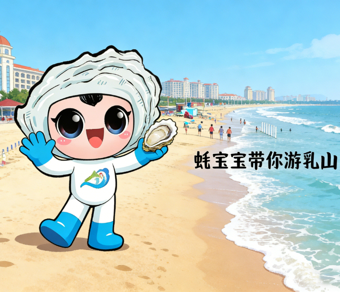 嗨～我是蚝宝宝！邀你漫游乳山，打卡银滩的细软白沙，凝望大乳山的灵秀身姿，再亲口尝鲜肥美的乳山牡蛎，这场山海与美味之旅超治愈！