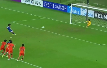 刘浩帆第57分钟手球送点，对手点球破门，国足0-3落后日本队