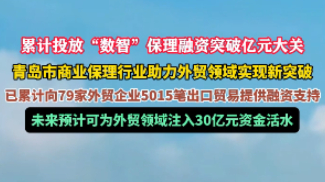 果然视频丨青岛市商业保理行业助力外贸领域实现新突破
