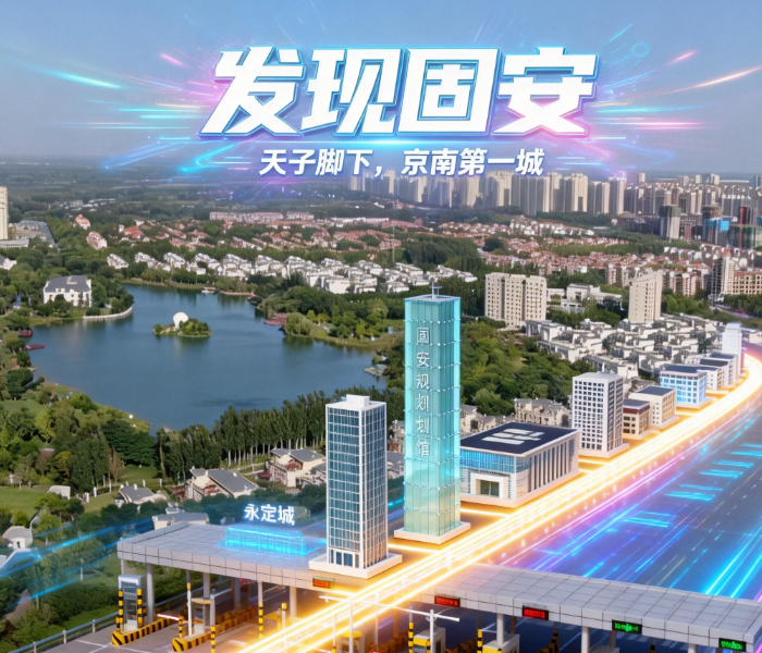 古有“天子脚下”之称，今有“京南明珠”美誉。距北京天安门50公里,与北京大兴区隔河相望,距大兴国际机场8公里，南面是雄安新区，东边85公里就是天津，拥有3000多年建城史，曾先后被国家权威机构认定为“中国温泉之乡”“中国矿泉水之乡”“中国民间文化艺术之乡”“中国钓具之乡”和“中国花木之乡”，她的名字叫固安！