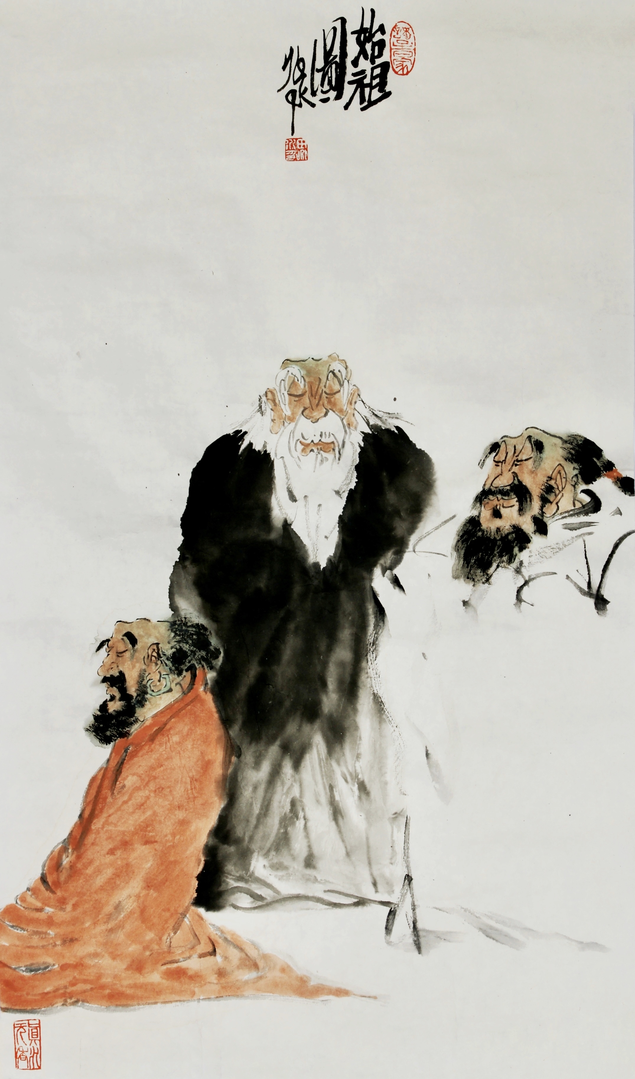 先贤古风——田兆水人物画鉴赏