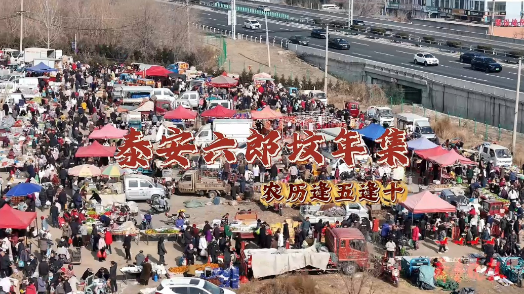 果然视频｜泰安六郎坟大集，体会春节年味！