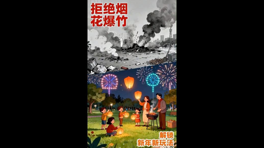 烟花虽美，安全更贵！一起解锁新年新玩法~