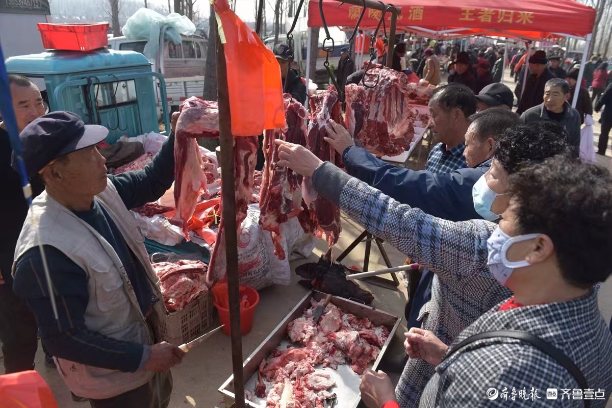 新春随手拍｜蒙山柏林赶大集，烟火气里年味浓