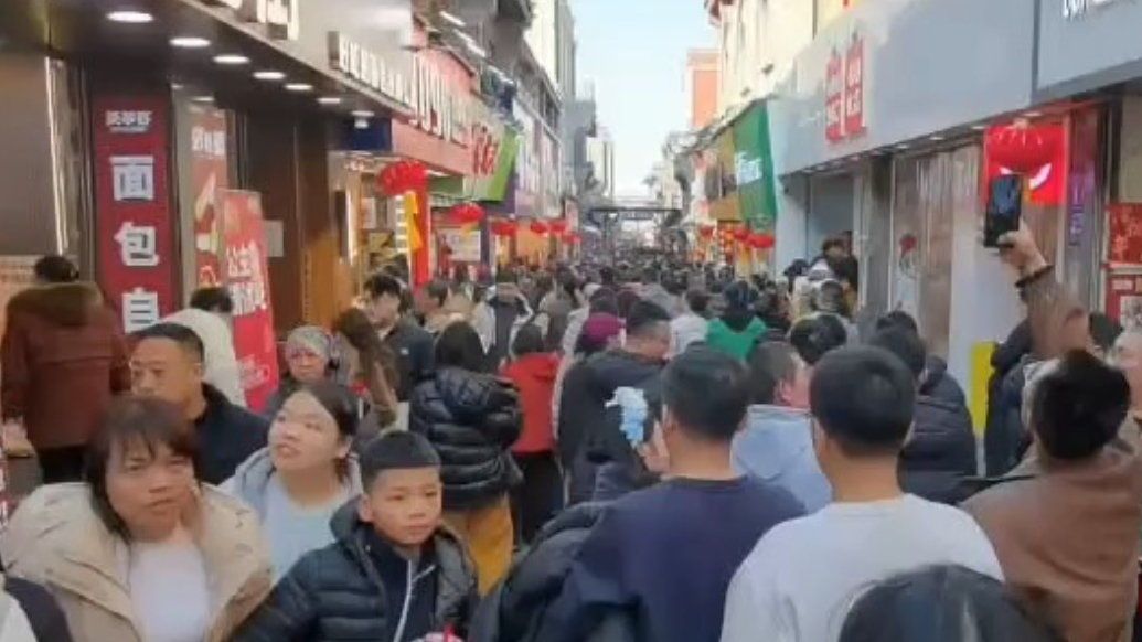 壹粉过大年|济南网红打卡地芙蓉街，人山人海热闹非凡！