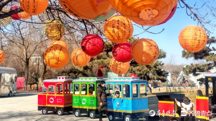 果然视频|年味正浓，济南鲜花港景区喜庆氛围感拉满