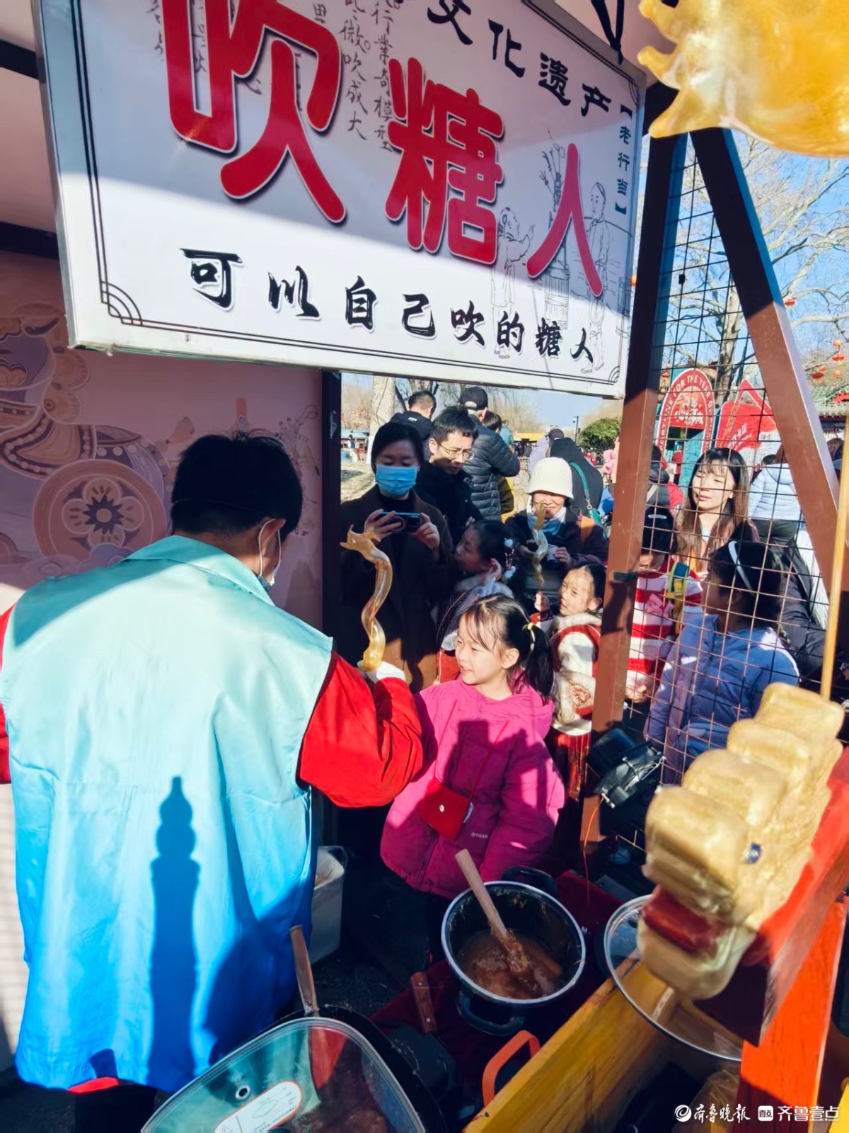 过年啦！济南明湖路热闹非凡