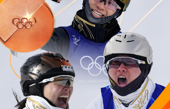 中国队夺得米兰冬奥会自由式滑雪空中技巧混合团体铜牌