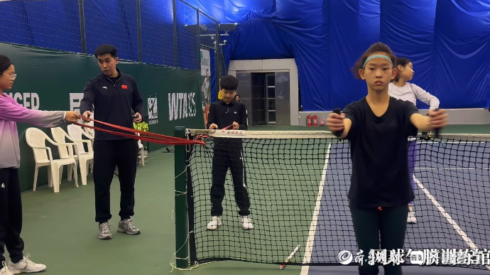 果然视频|挥拍迎新春，济南奥体中心网球场上活力十足