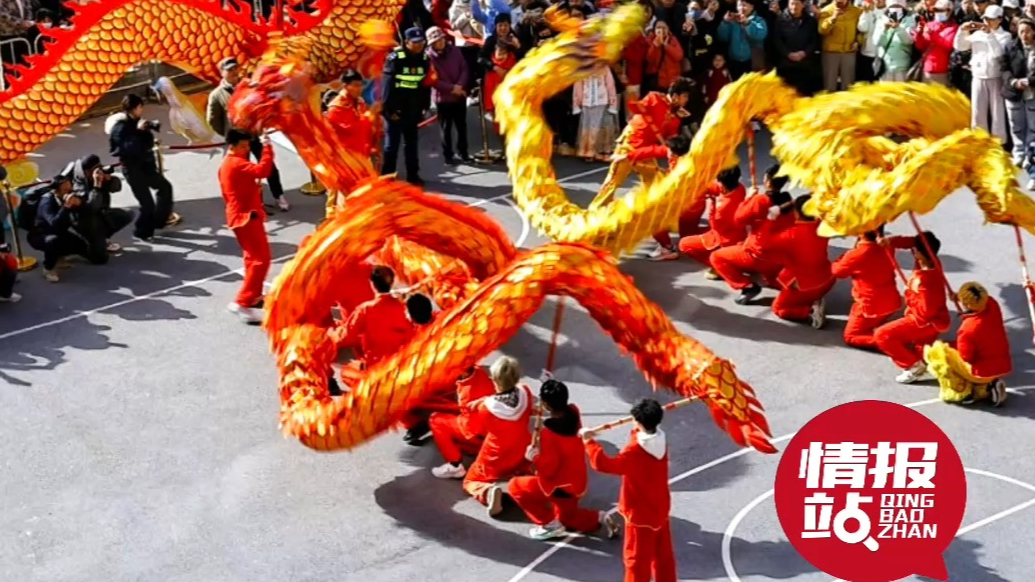 壹粉过大年|舞龙嗨翻天啦！济南上新街大年初六热闹氛围拉满