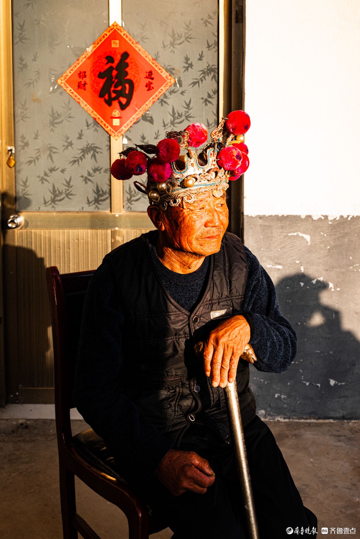 正月初五，沂水县诸葛镇大峪村“送火神”