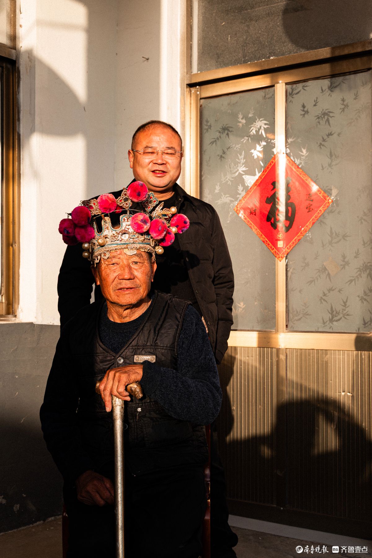 正月初五，沂水县诸葛镇大峪村“送火神”