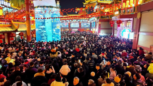 新春走基层丨北部新宠!青岛山海间不夜城春节假期纳客90万人次