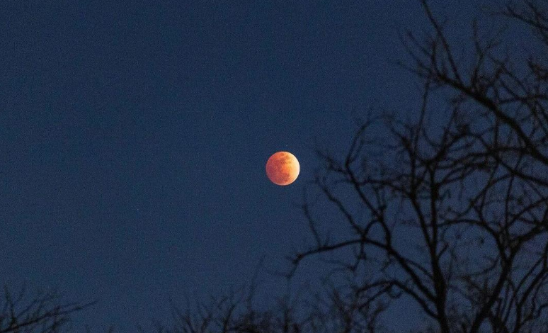 刷屏朋友圈！“元宵红月”高清大图来了