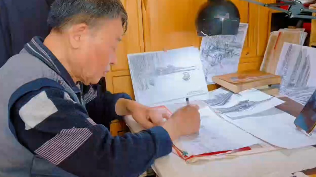 微纪录|钢笔画里的济南，八旬老人一支笔画家乡
