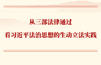 从三部法律通过看习近平法治思想的生动立法实践