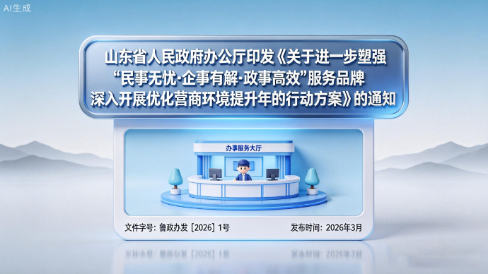 AI+政策解读！30秒看懂鲁政办发〔2026〕1号文件