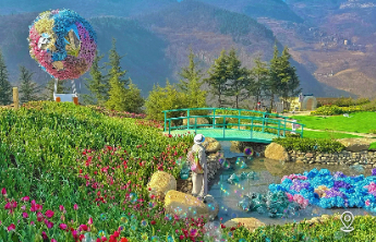 文旅节气海报｜春分至，云崖花海迎春来