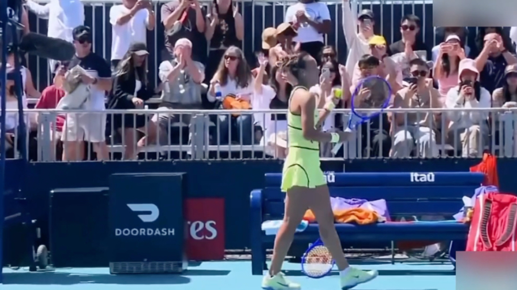 果然视频｜郑钦文横扫斯蒂文斯，晋级WTA迈阿密站女单第三轮