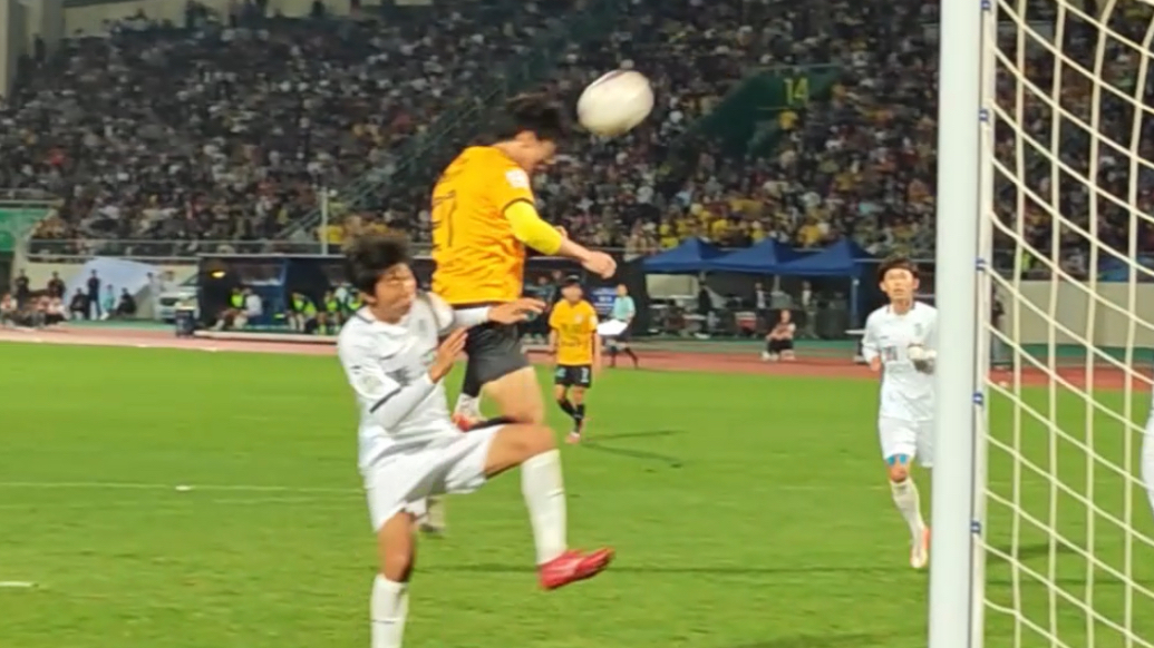 果然视频丨齐鲁超赛首场，泰山城建vs青岛青春，上半场结束 比分1：1