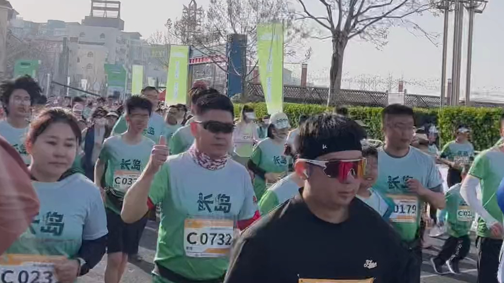 果然视频 | 长岛蓝色粮仓赋能踏青跑，三文鱼补给“炫”出圈