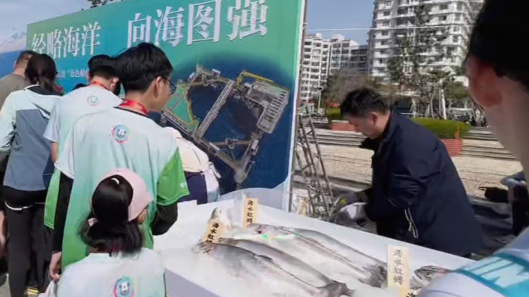 果然视频｜长岛踏青跑三文鱼补给点排长龙，内蒙古跑者赞鱼肉鲜美