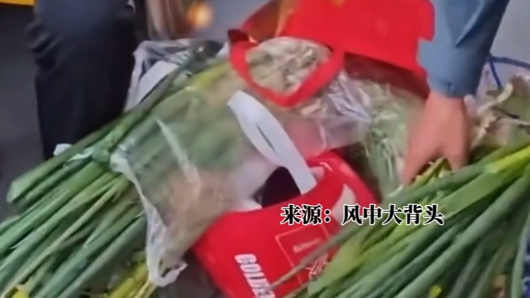 果然视频｜青岛地铁1号线上，大哥给青马“跑友”发大葱……