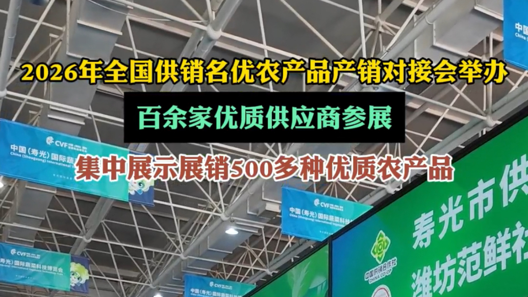 果然视频|2026年全国供销名优农产品产销对接会举办