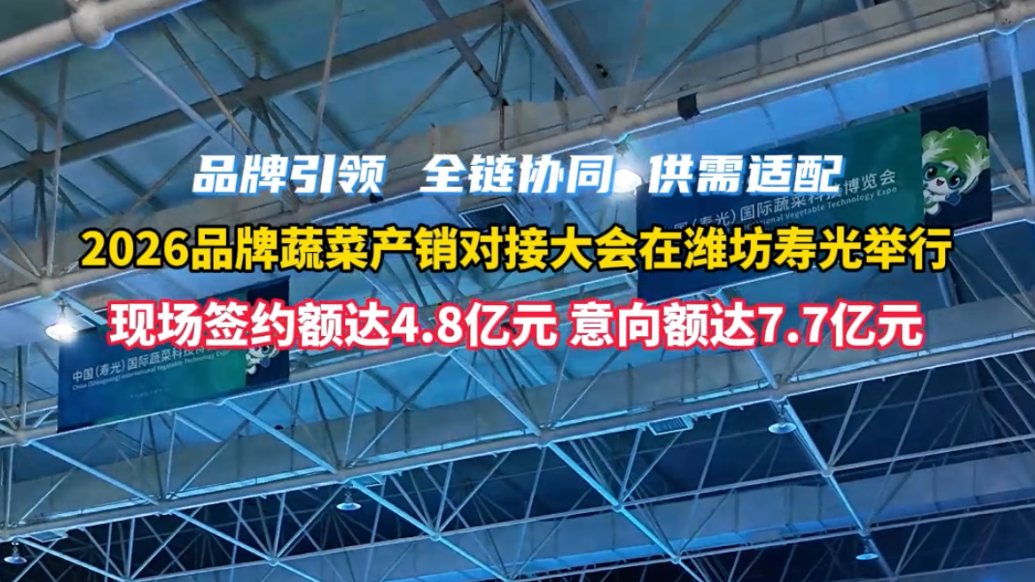 果然视频|直通全国餐桌，品牌蔬菜产销对接大会在潍坊寿光举行