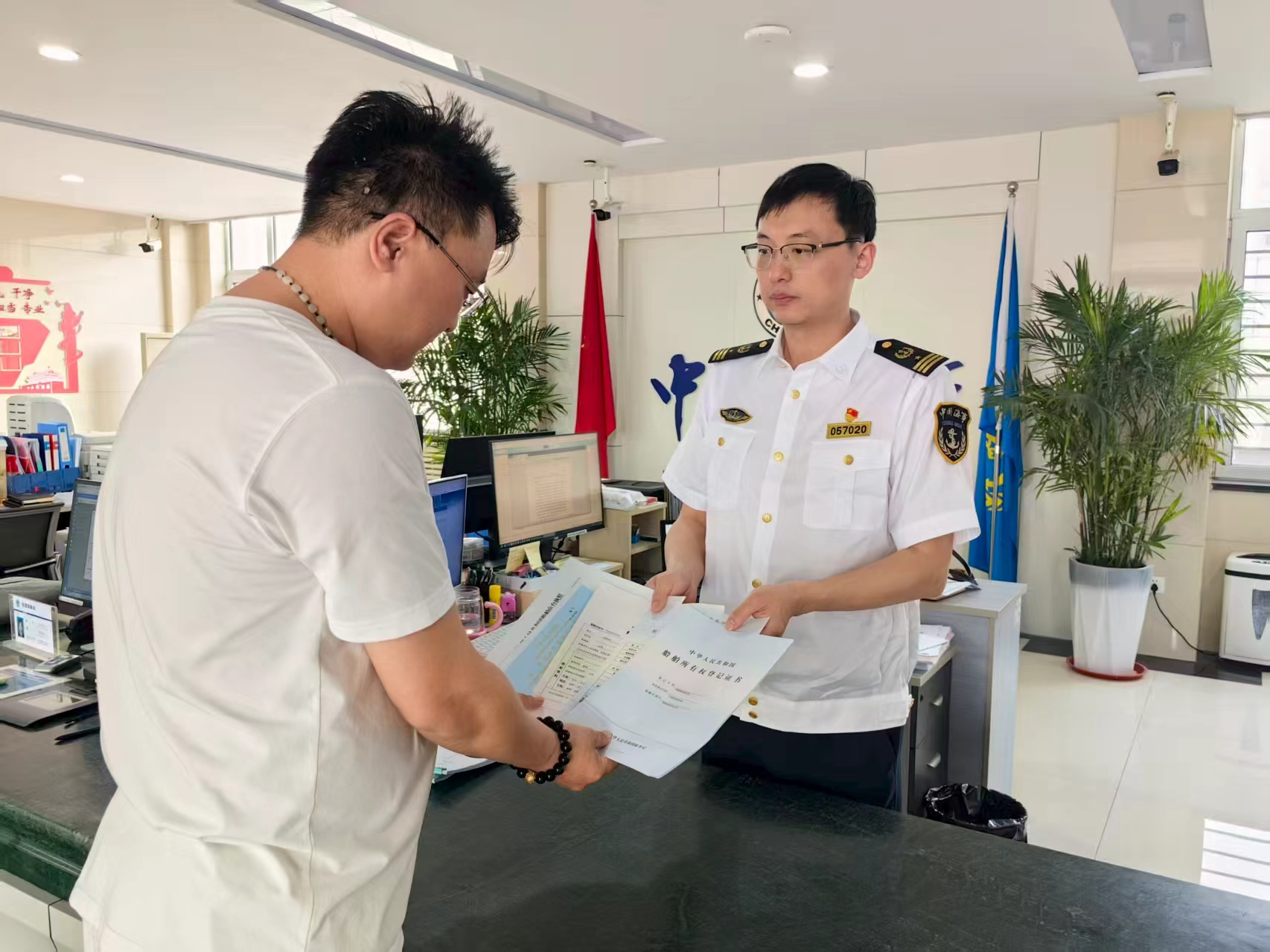 山东首件海事政务服务“跨省通办”业务在东营办结