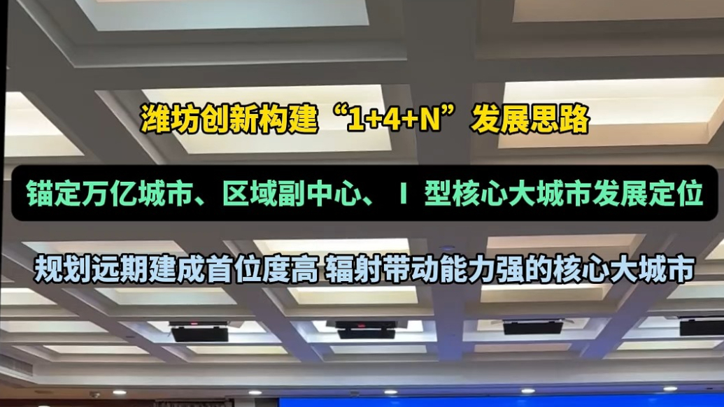 果然视频|潍坊绘都市发展新蓝图，规划远期建成核心大城市