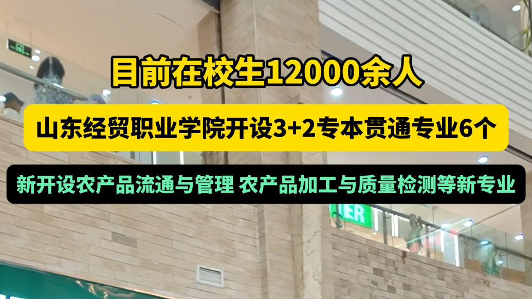 高招会|山东经贸职业学院开设3+2专本贯通专业6个