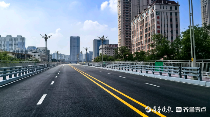 果然视频｜桥面焕然一新，济南纬二路跨铁路天桥恢复通车
