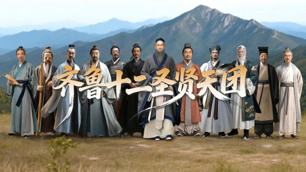 AI创作|齐鲁十二圣贤天团来了！