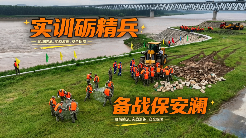 实训砺精兵，备战保安澜！聊城市防汛防台风应急综合实操训练举办
